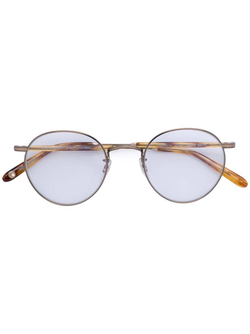 Garrett Leight round glasses - Metallic von Garrett Leight