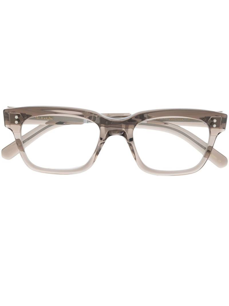 Garrett Leight semi-transparent glasses - Grey von Garrett Leight