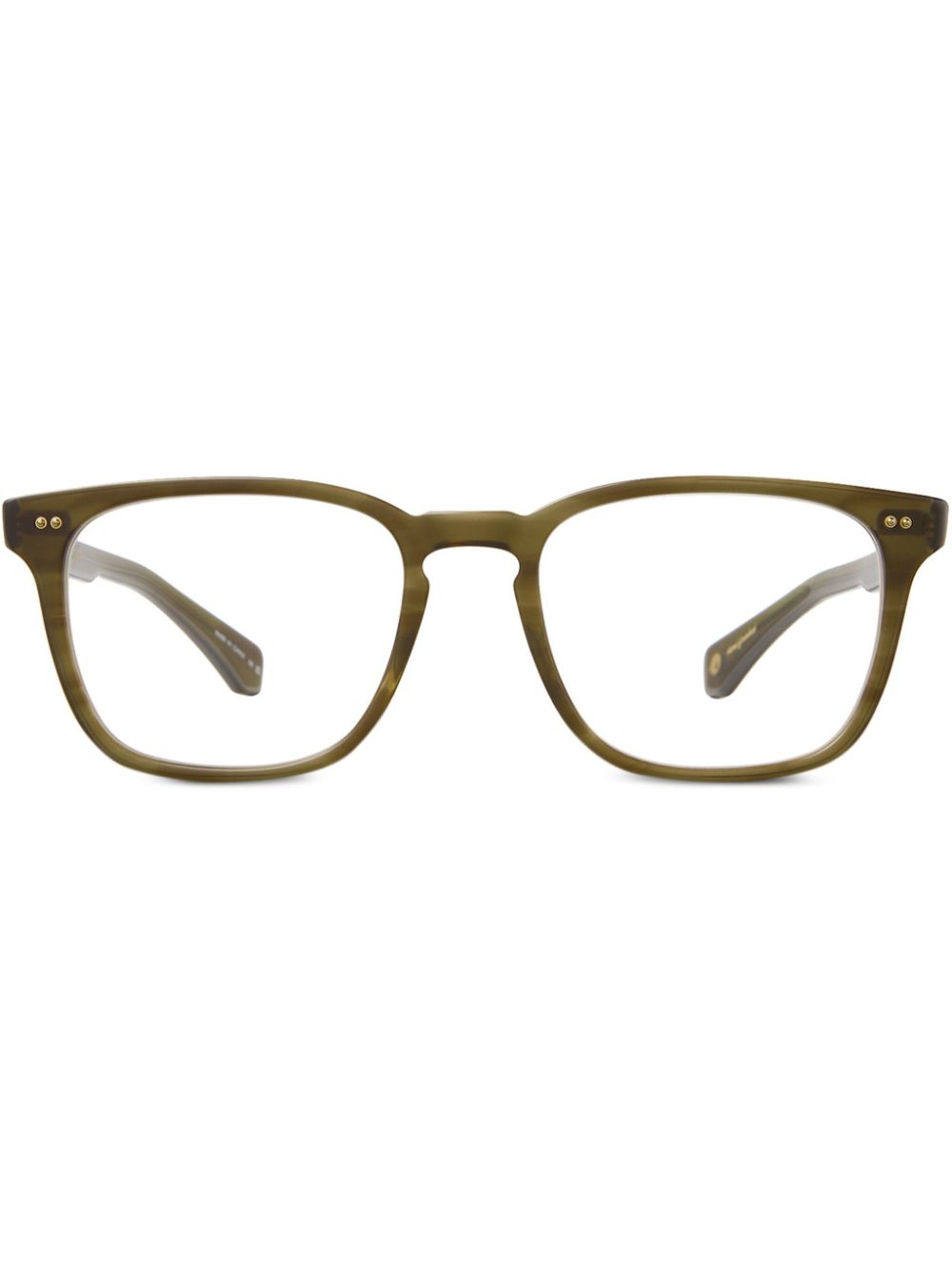 Garrett Leight square-frame glasses - Green von Garrett Leight