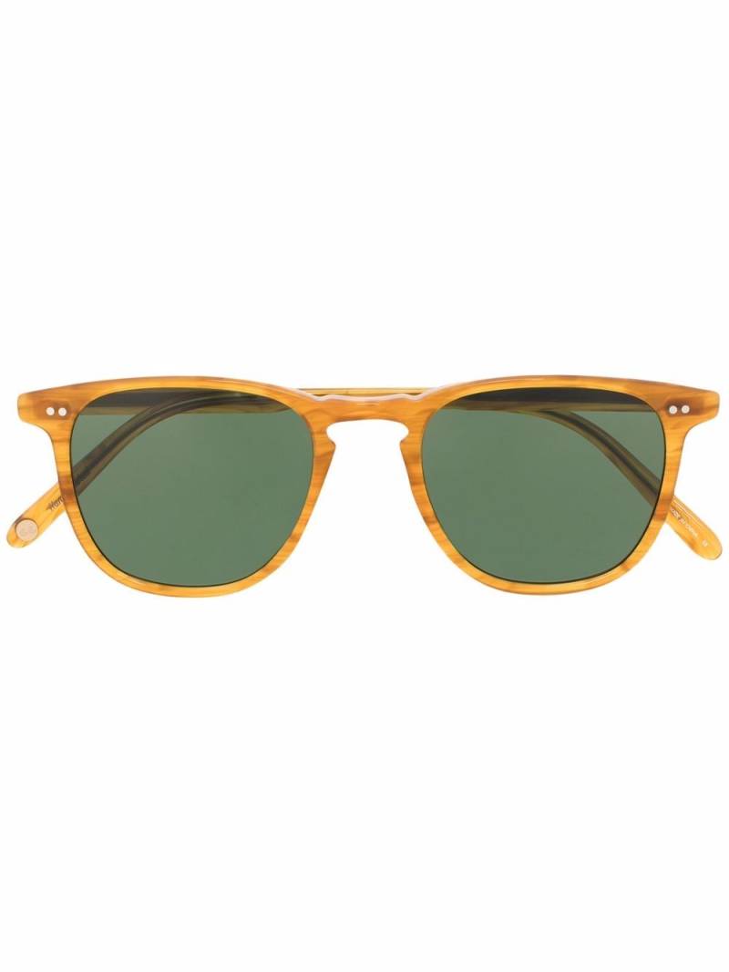 Garrett Leight square tinted sunglasses - Brown von Garrett Leight