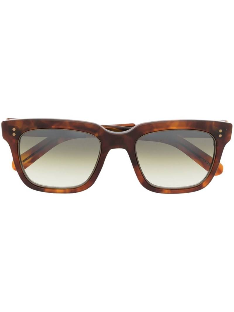 Garrett Leight tortoiseshell-effect square-frame glasses - Brown von Garrett Leight