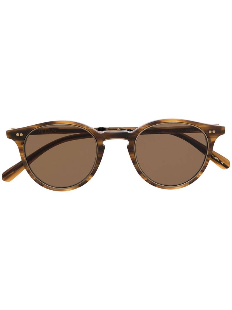 Garrett Leight tortoiseshell round frame sunglasses - Brown von Garrett Leight