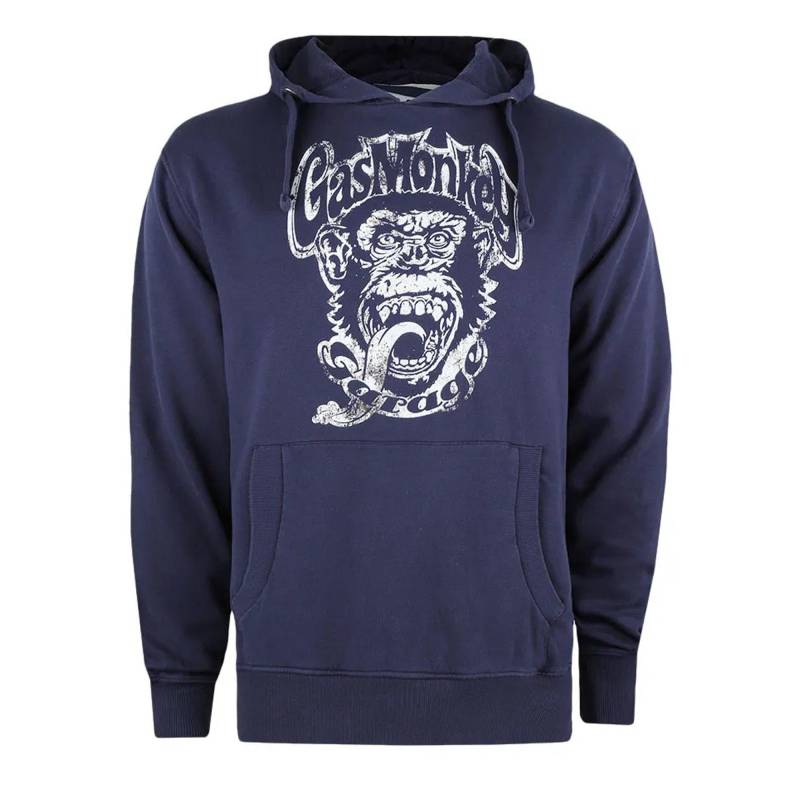 Kapuzenpullover Herren Indigo M von Gas Monkey Garage