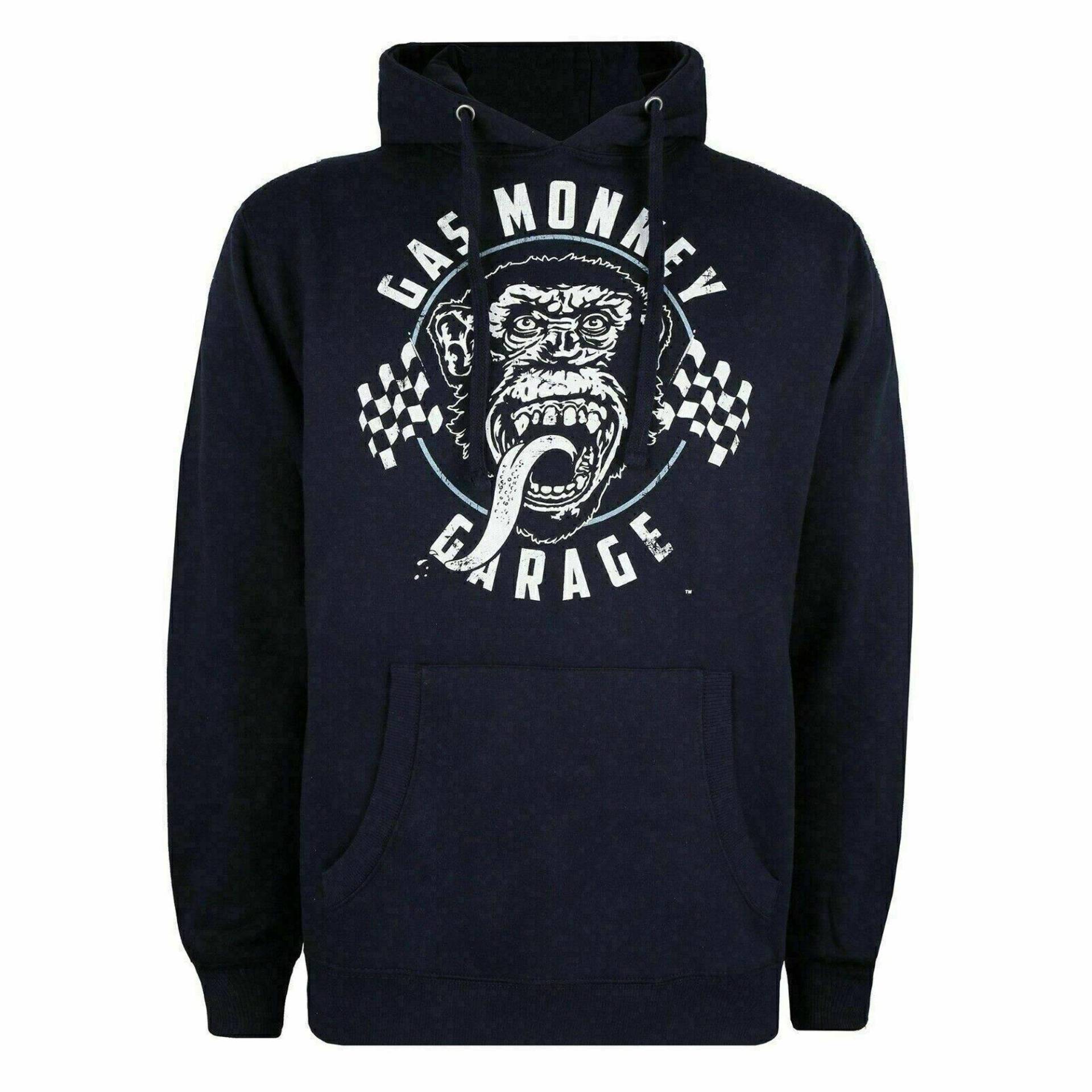 Kapuzenpullover Herren Marine S von Gas Monkey Garage