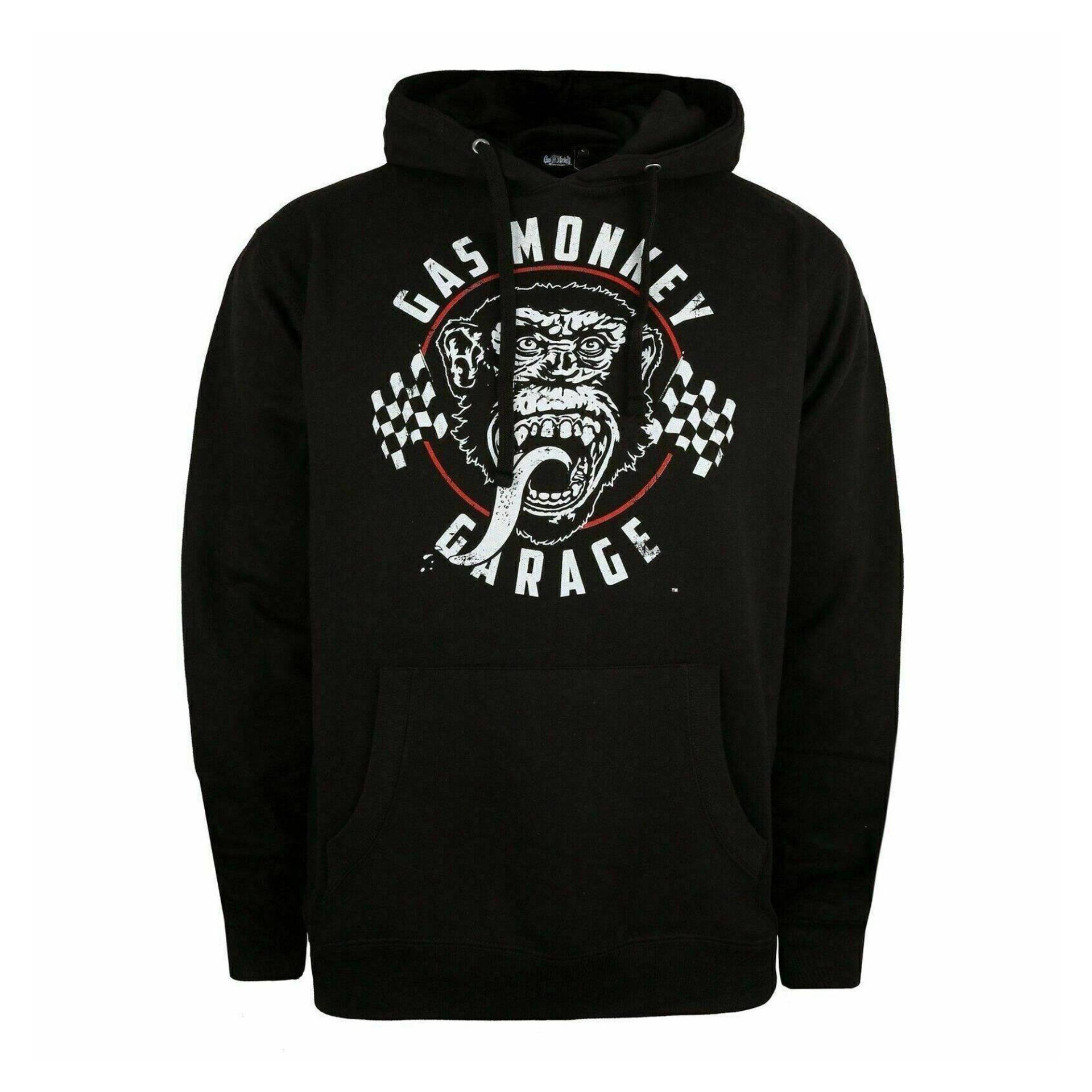 Kapuzenpullover Herren Schwarz L von Gas Monkey Garage