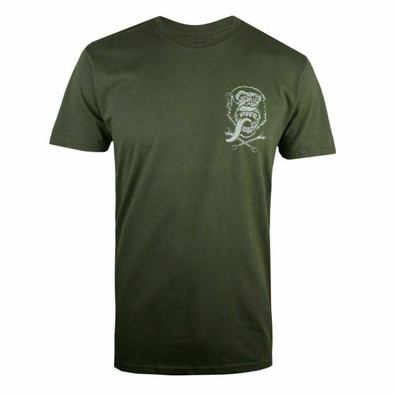 Tshirt Herren Militärgrün XL von Gas Monkey Garage