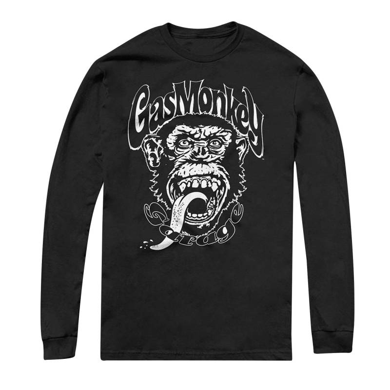 Tshirt Langärmlig Herren Schwarz L von Gas Monkey Garage