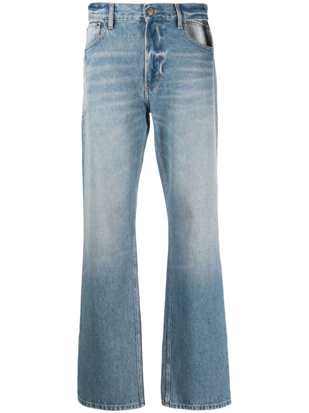 Gauchère cut-out straight-leg jeans - Blue von Gauchère