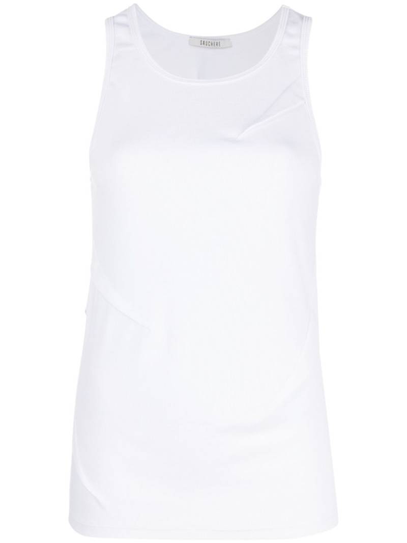 Gauchère round-neck sleeveless tank top - White von Gauchère