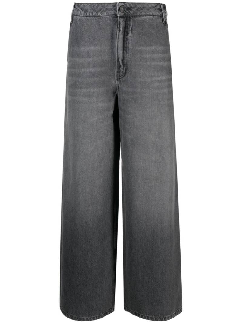 Gauchère wide-leg washed jeans - Grey von Gauchère