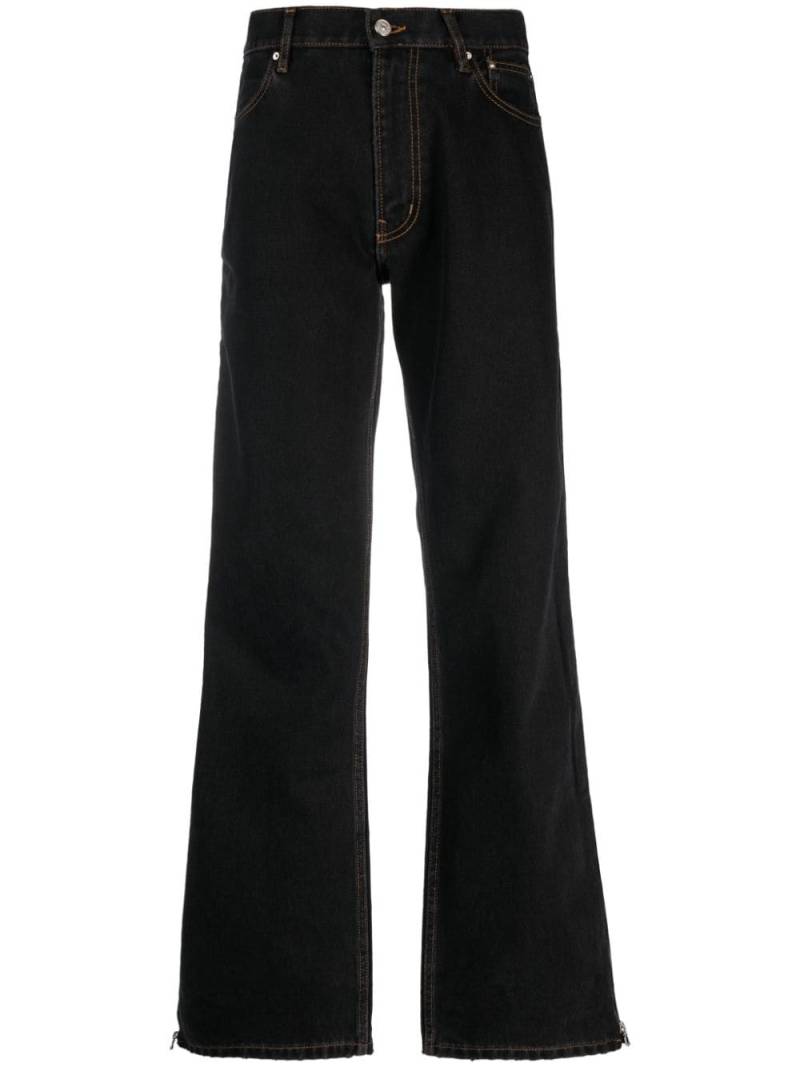 Gauchère wide-leg zipped jeans - Black von Gauchère