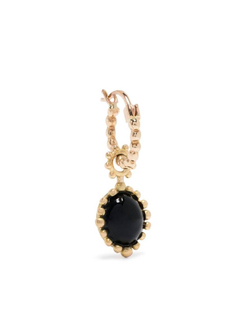 Gaya 18kt yellow gold onyx-charm single earring von Gaya