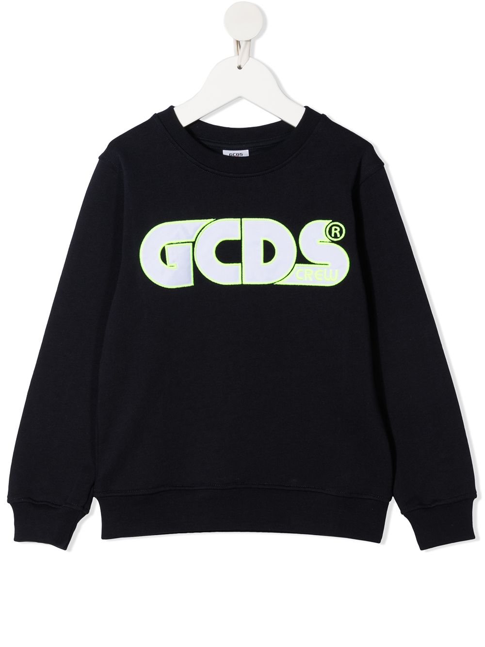 Gcds Kids embroidered logo cotton sweatshirt - Blue von Gcds Kids