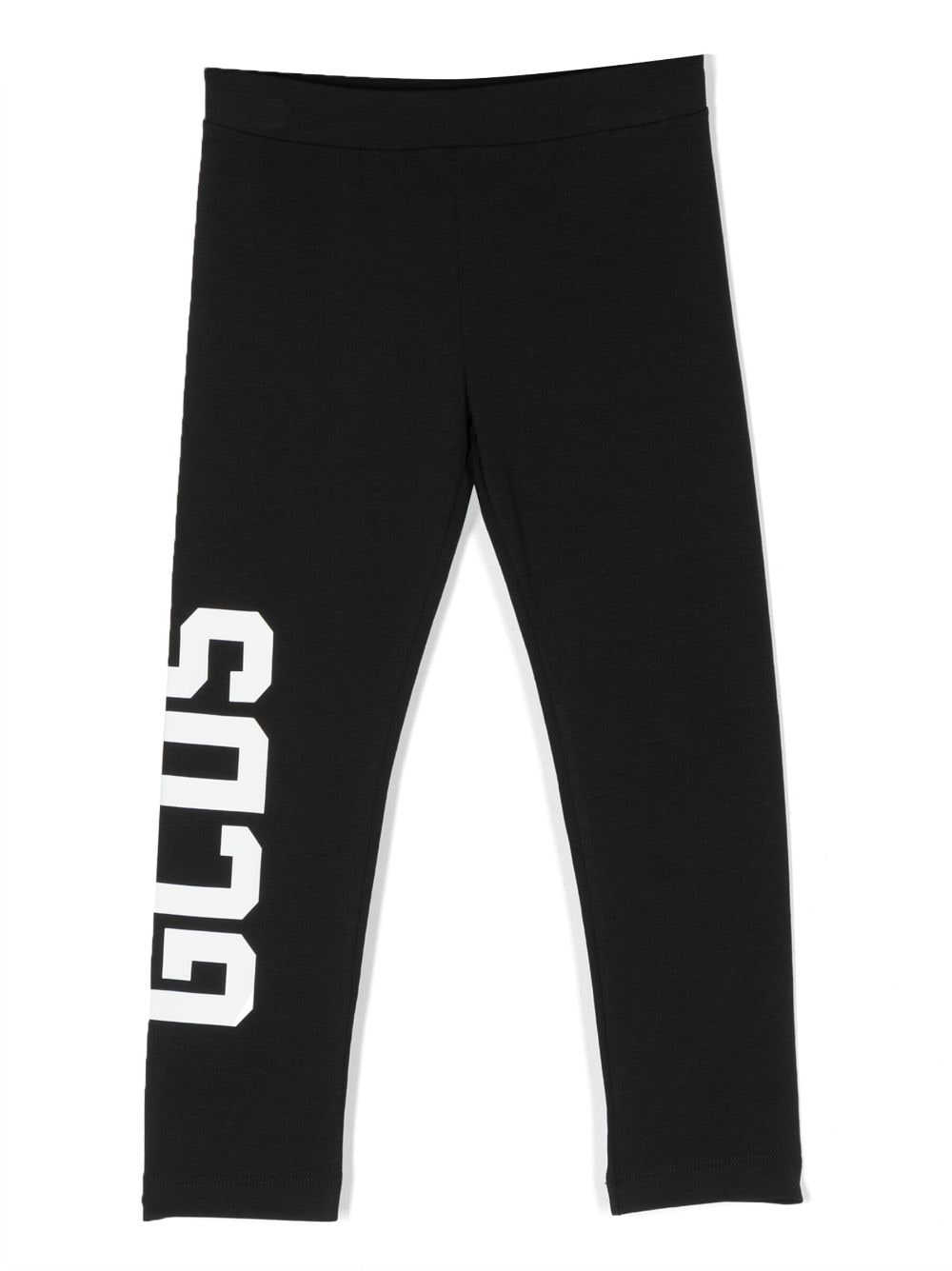 Gcds Kids logo-print cotton leggings - Black von Gcds Kids