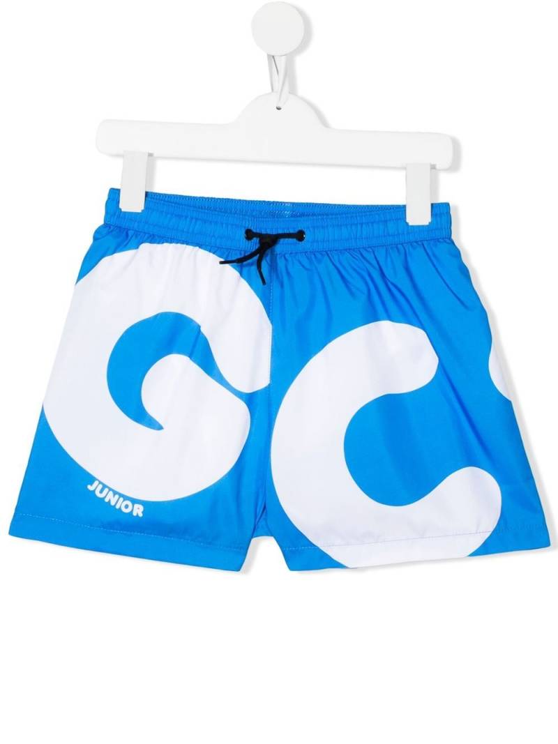 Gcds Kids logo-print swim shorts - Blue von Gcds Kids