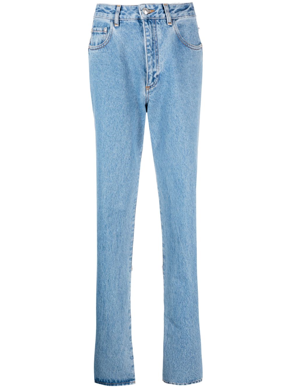 Gcds Bling cut-out jeans - Blue von Gcds