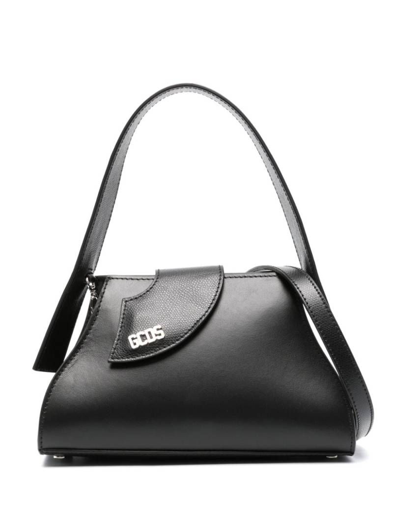 GCDS Comma small leather mini bag - Black von GCDS