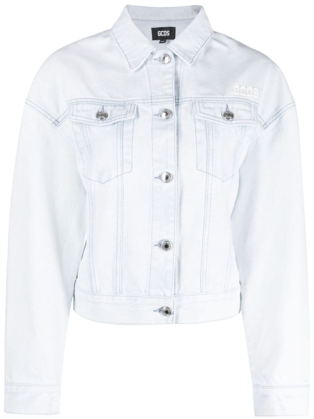 GCDS denim biker jacket - Blue von GCDS