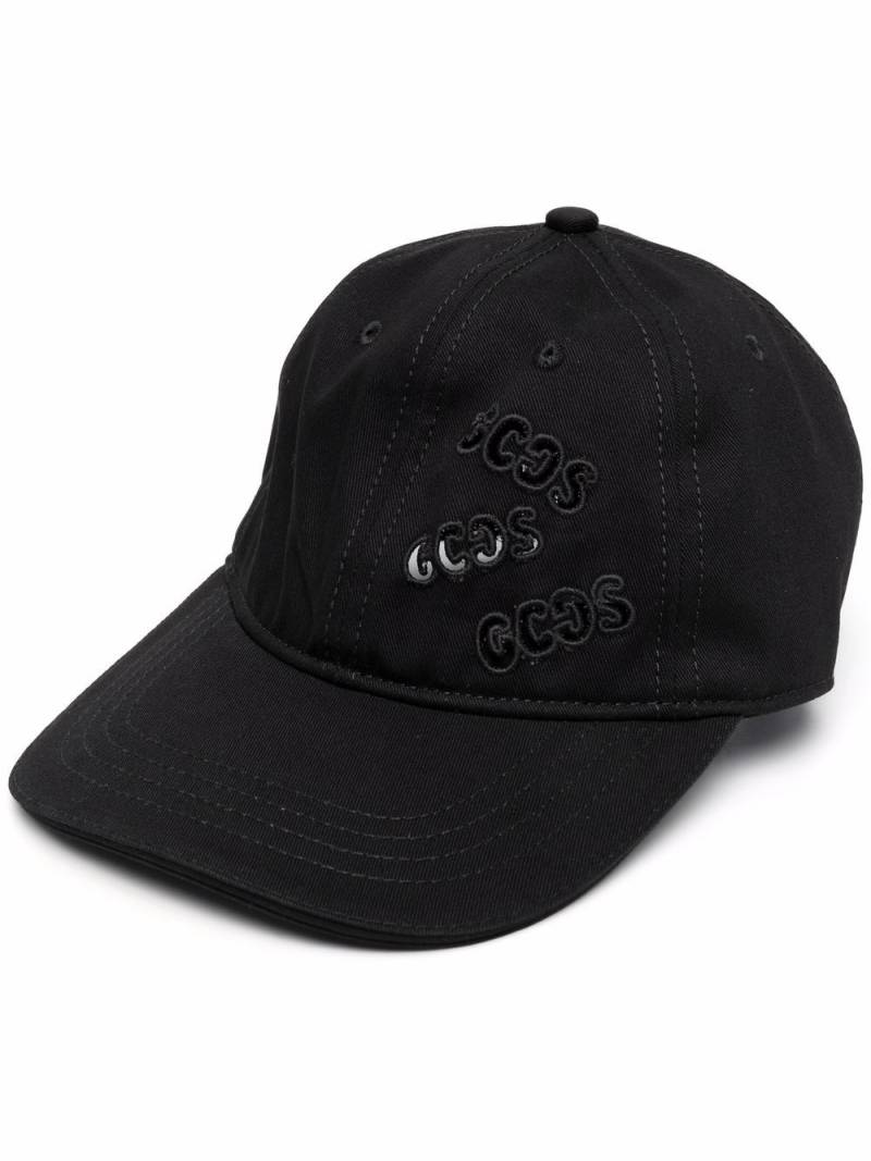 GCDS embroidered-logo baseball cap - Black von GCDS