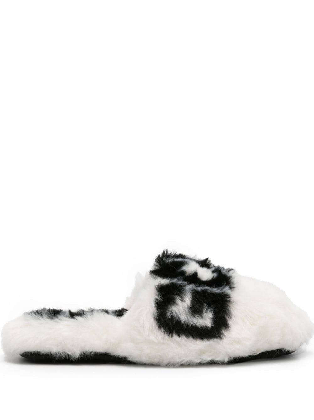 GCDS faux-fur slippers - White von GCDS