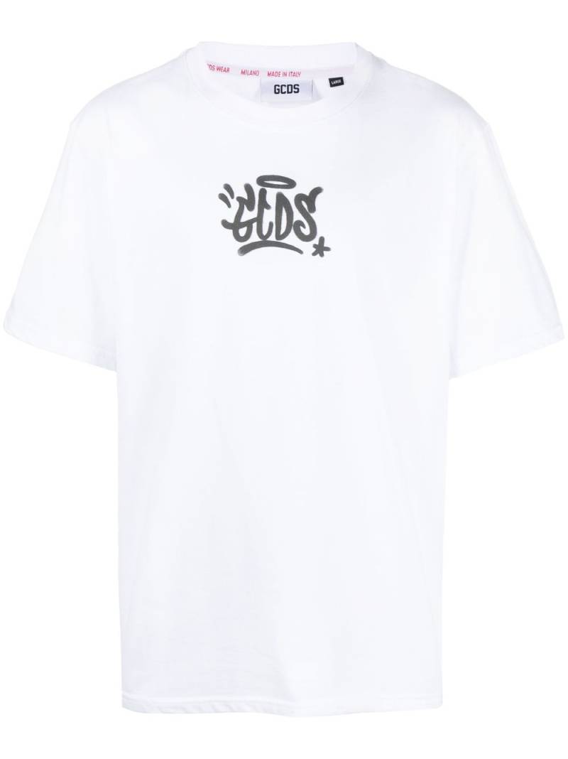 GCDS graffiti-print cotton T-shirt - White von GCDS