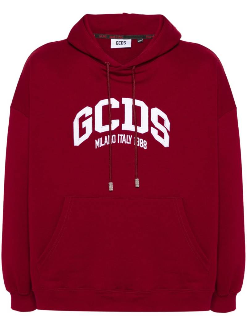 GCDS logo-embroidered hoodie von GCDS