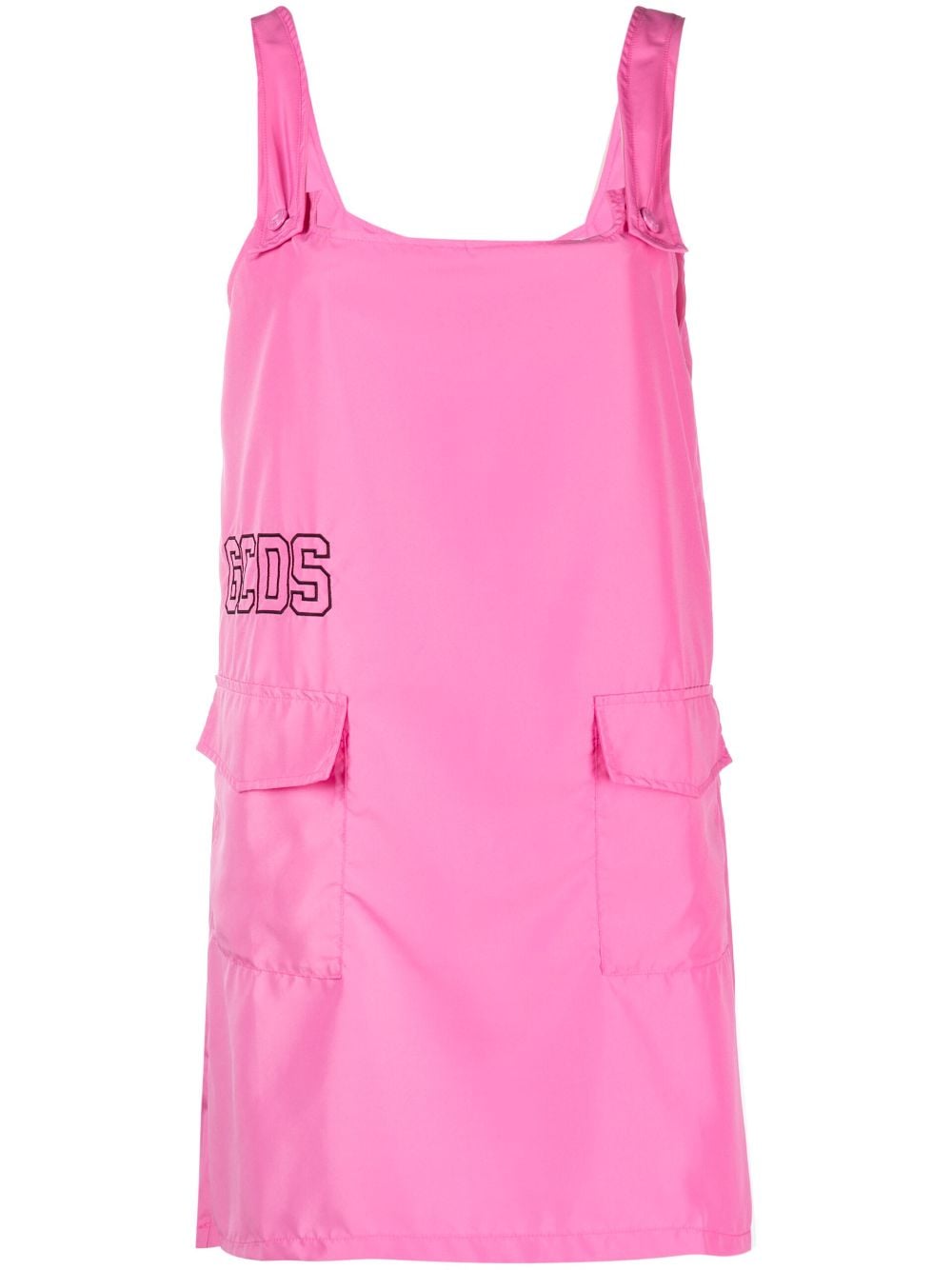 GCDS logo-embroidered mini dress - Pink von GCDS