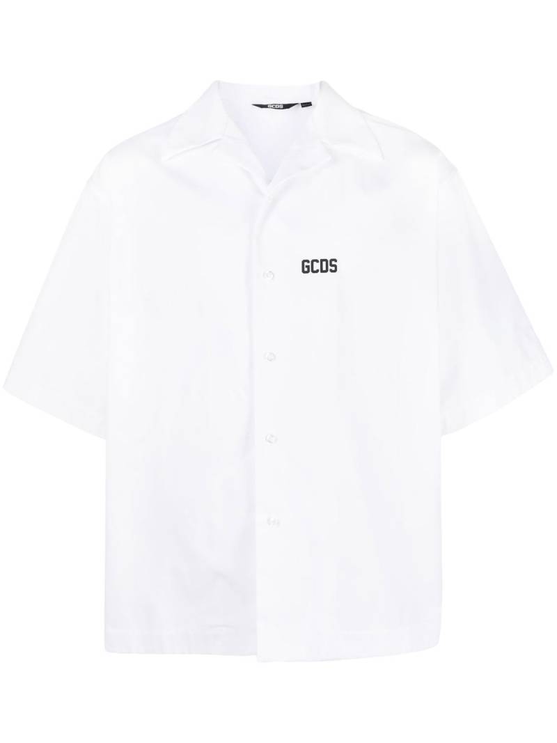 GCDS logo-print bowling shirt - White von GCDS