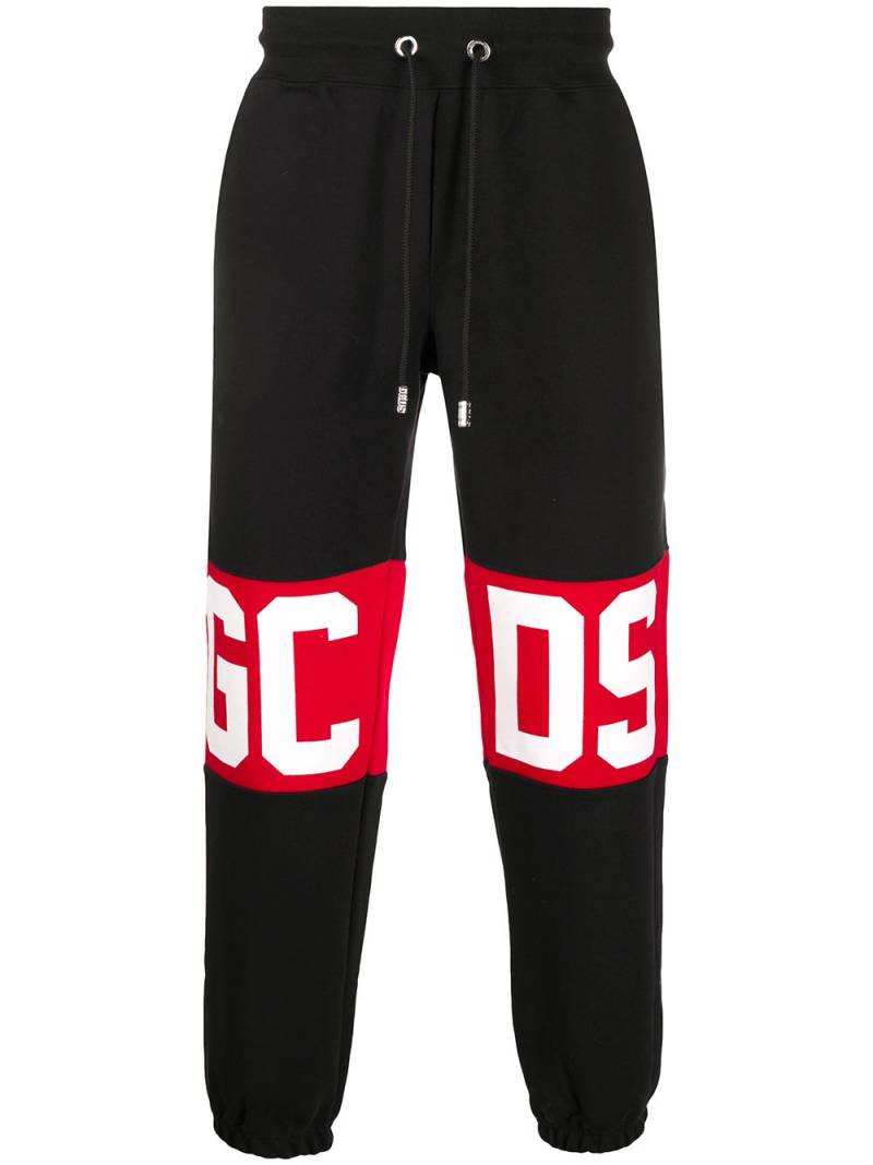 GCDS logo print track pants - Black von GCDS