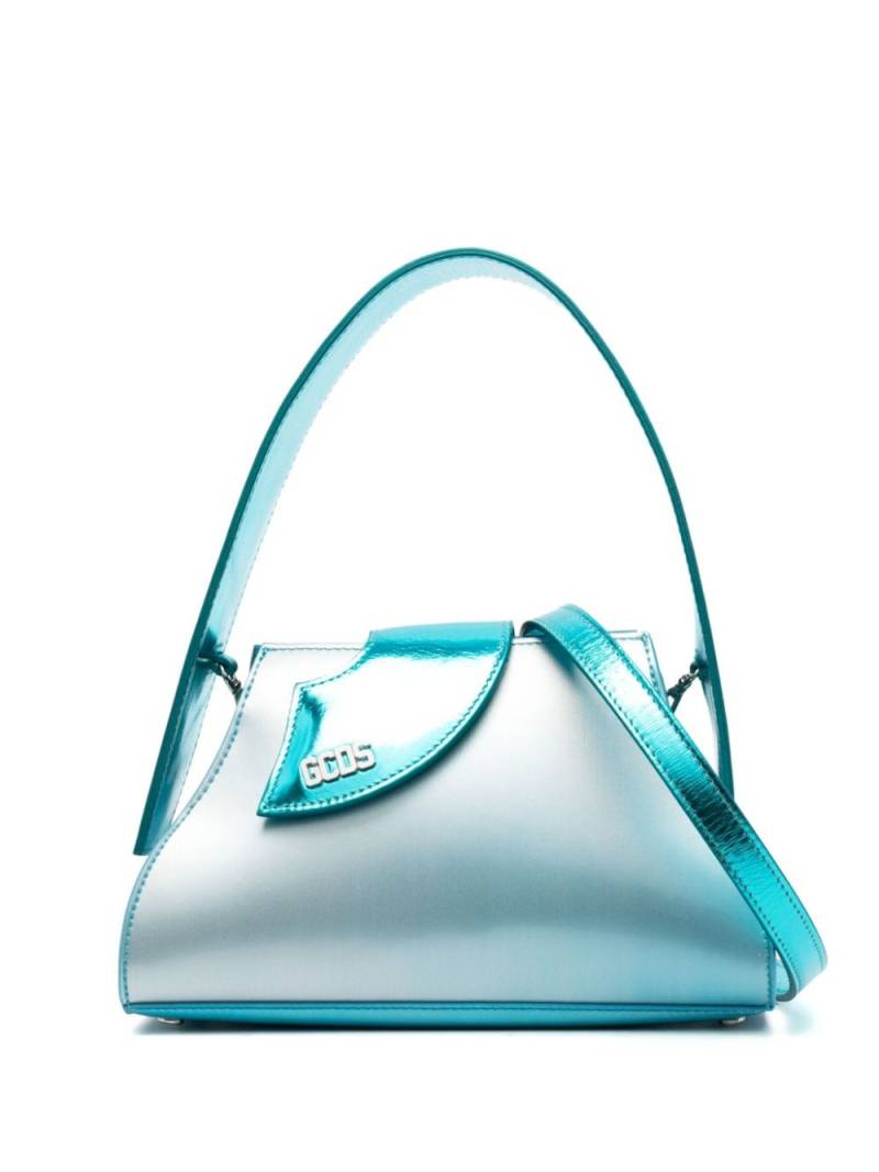 GCDS mini ombré-effect tote bag - Blue von GCDS