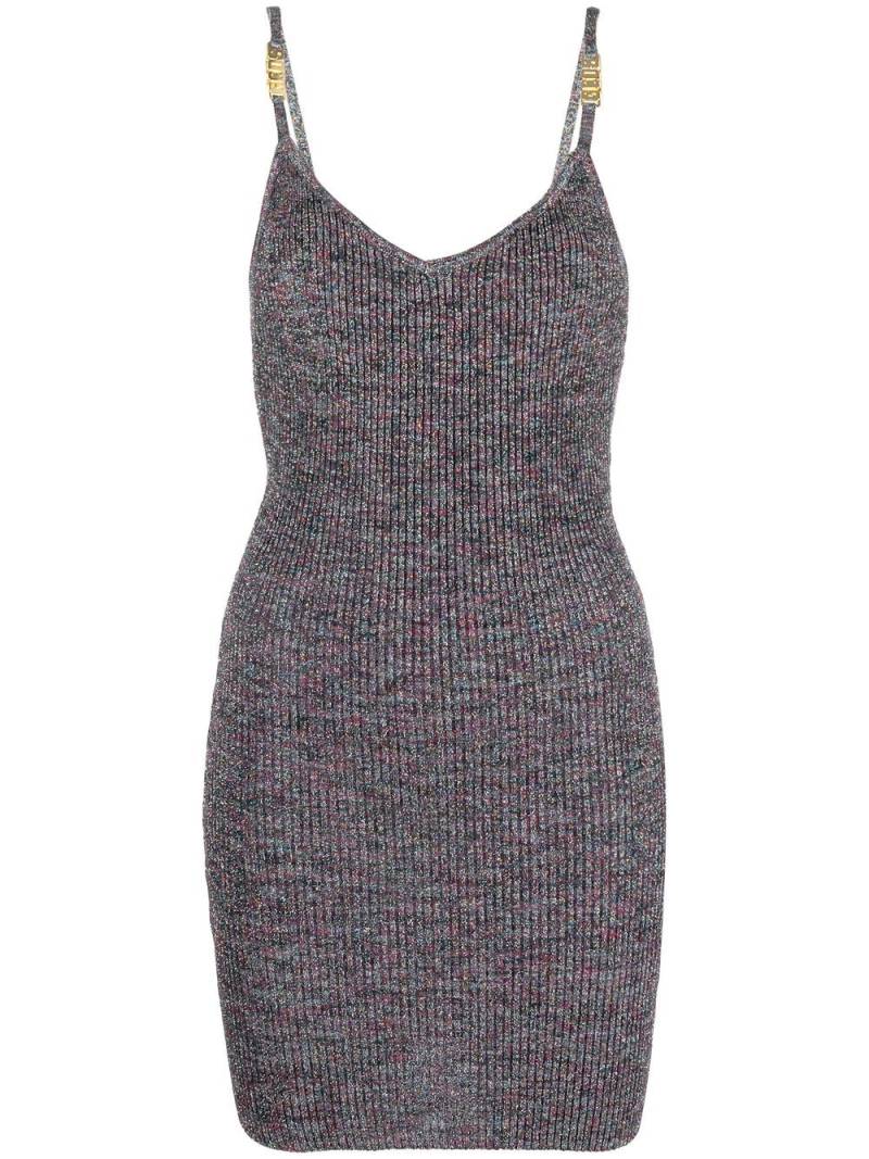 GCDS open-back mini knitted dress - Grey von GCDS