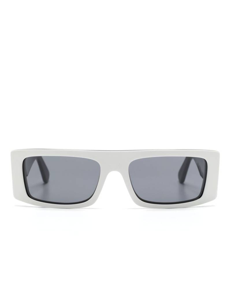 GCDS rectangle-frame sunglasses - White von GCDS