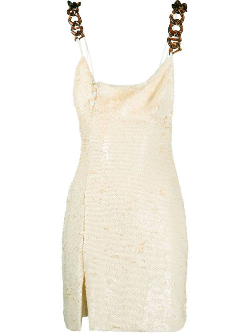 GCDS sequin-embellished mini dress - Neutrals von GCDS