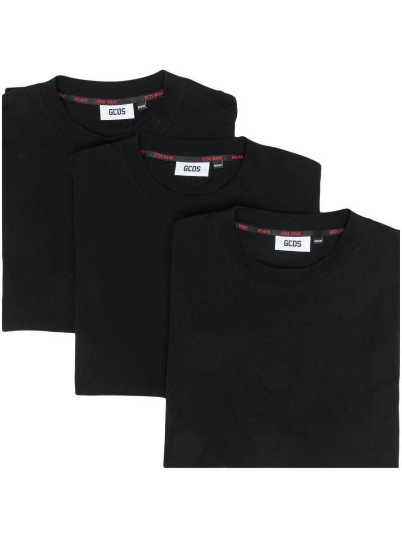 GCDS solid colour T-shirt - Black von GCDS