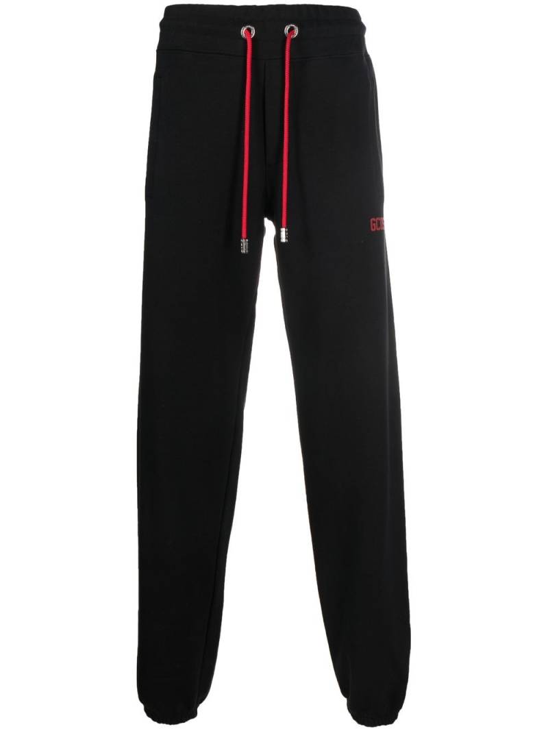 GCDS tapered-leg drawstring trousers - Black von GCDS