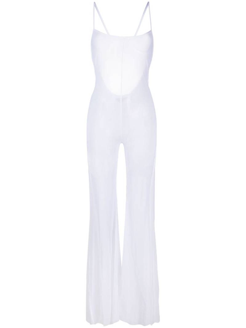 GCDS wide-leg jumpsuit - White von GCDS