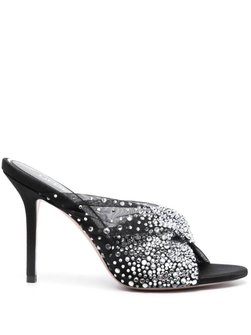 Gedebe Mariel 100mm crystal-embellished sandals - Black von Gedebe