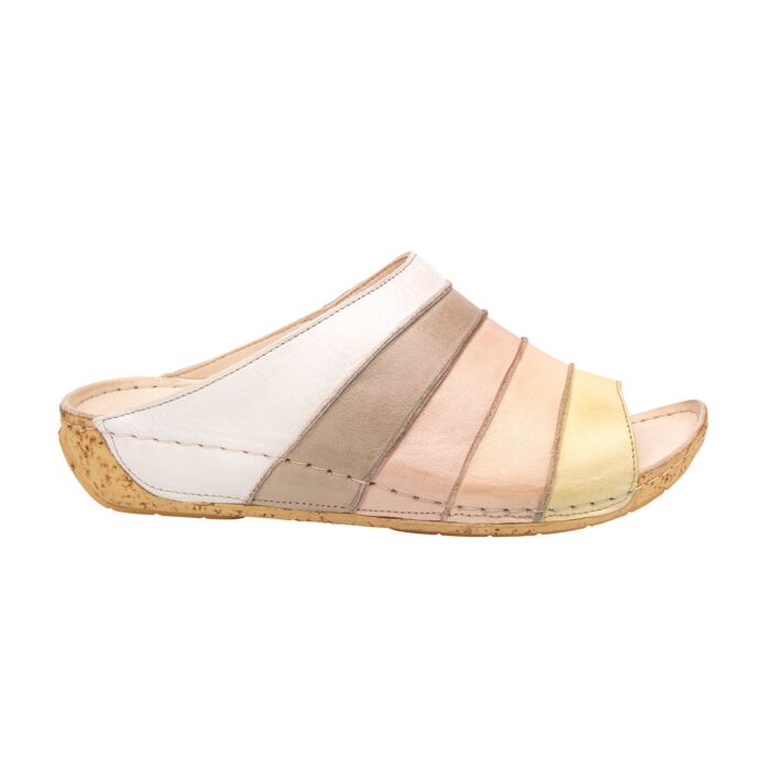 Gemini Pantolette in buntem Farbmix natur Gemini Pantolette in buntem Farbmix natur von Gemini