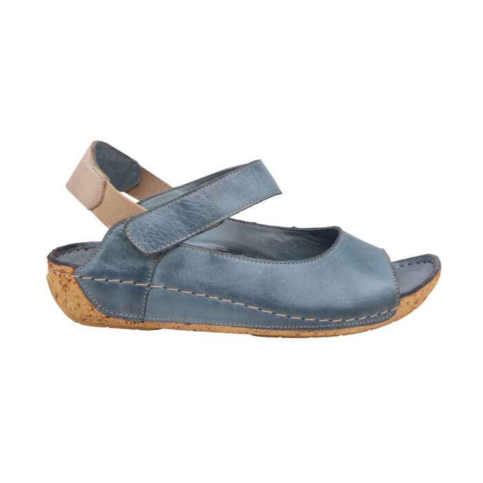 Gemini Sandalette aus Anilinleder jeansblau, 36 von Gemini