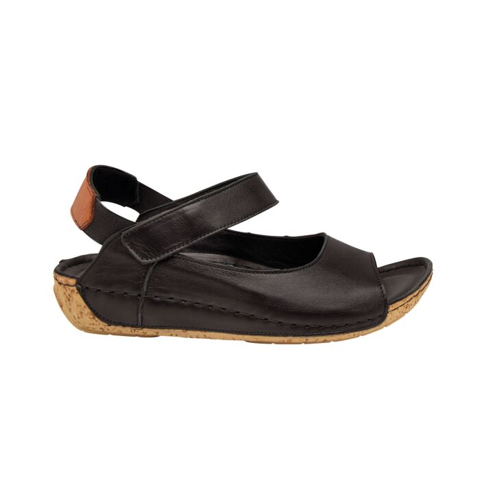 Gemini Sandalette aus Anilinleder schwarz, 36 von Gemini