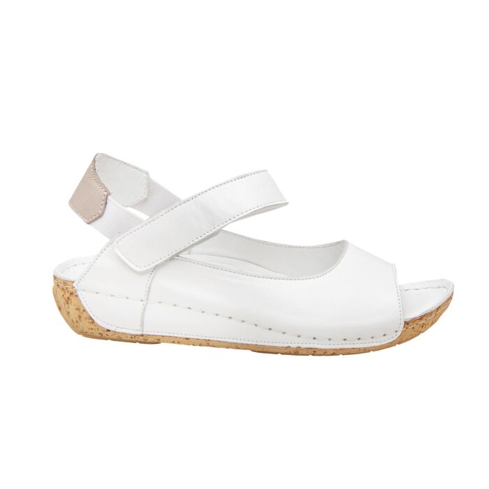 Gemini Sandalette aus Anilinleder weiss von Gemini