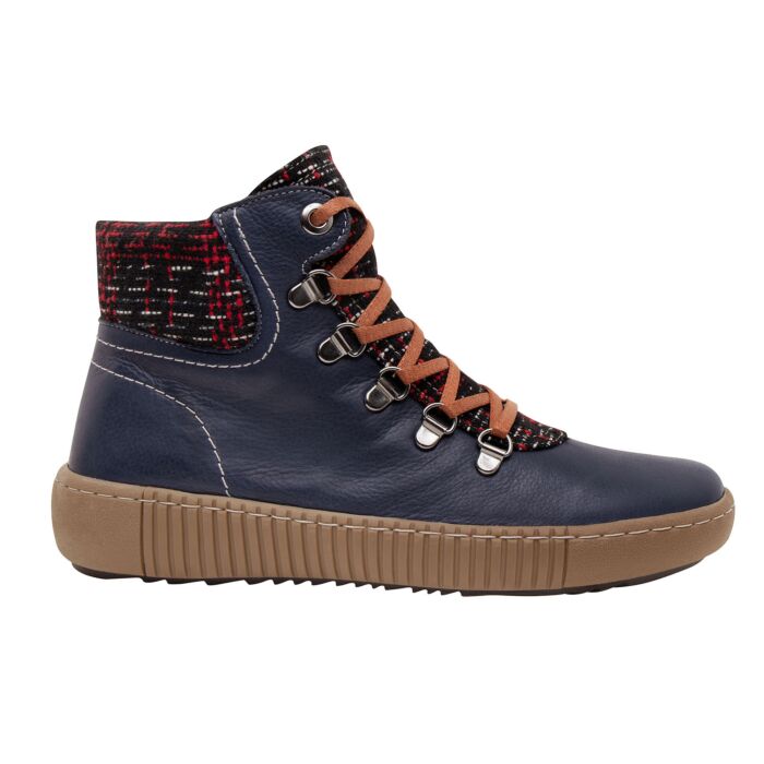 Gemini Schnürstiefelette aus weichem Anilinleder marine Gemini Schnürstiefelette aus weichem Anilinleder marine von Gemini