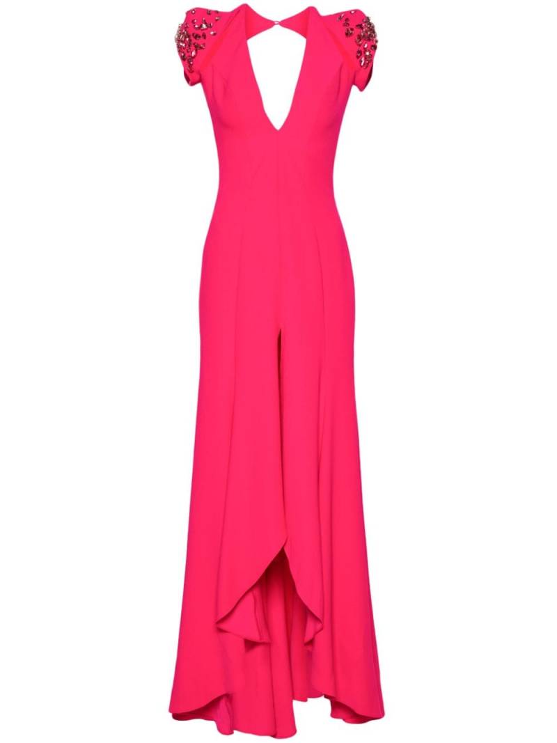 Gemy Maalouf crystal-embellished cut-out gown - Pink von Gemy Maalouf