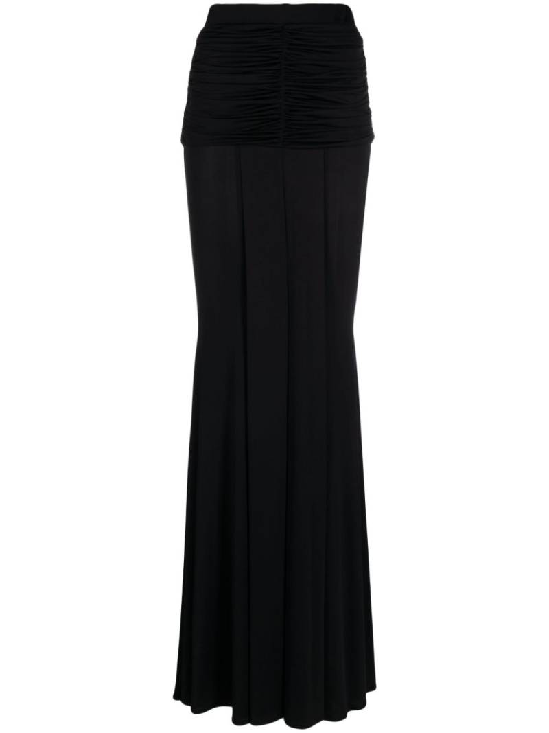 Gemy Maalouf high-waisted ruched skirt - Black von Gemy Maalouf