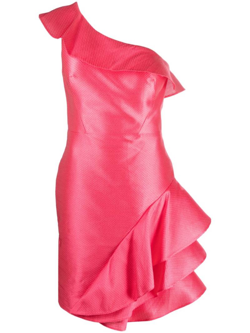 Gemy Maalouf one-shoulder ruffled mini dress - Pink von Gemy Maalouf