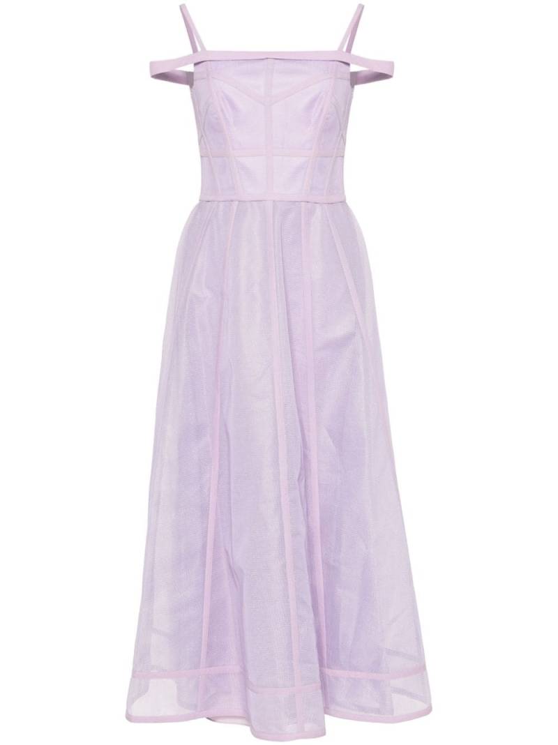 Gemy Maalouf princess-cut midi dress - Purple von Gemy Maalouf