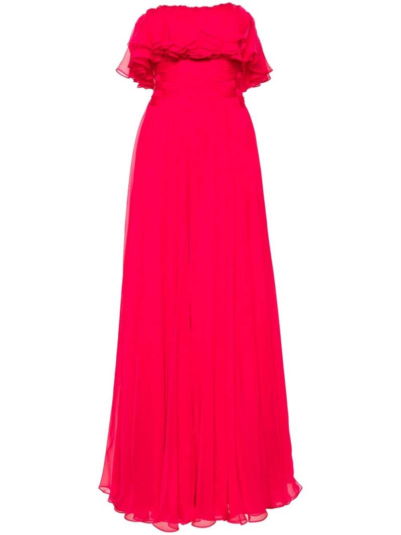 Gemy Maalouf strapless ruffled gown - Pink von Gemy Maalouf