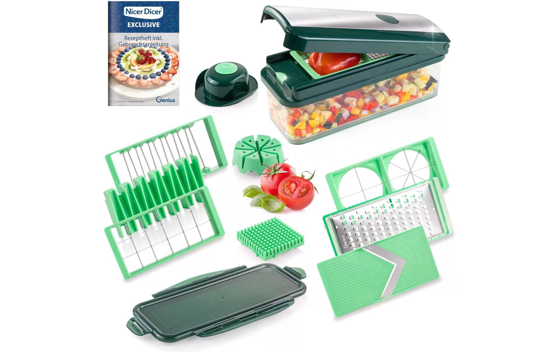 Genius Gemüseschneider »Genius Nicer Dicer Exklusive 15-teilig« von Genius