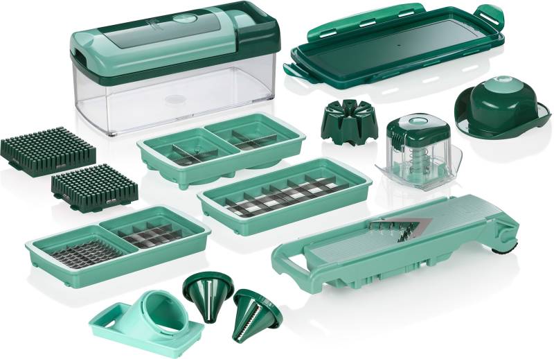 Genius Zerkleinerer »Nicer Dicer Fusion Smart«, 16-tlg. incl. Julietti Smart Spiralschneider, 1250 ml Auffangbehälter von Genius