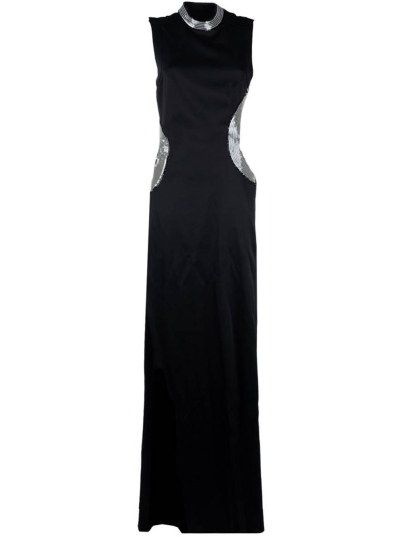 Genny asymmetric maxi dress - Black von Genny